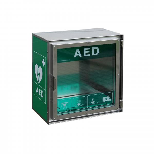Claus Andersen beheizter Edelstahl AED-Schrank CAHSS100 (-20°C)
