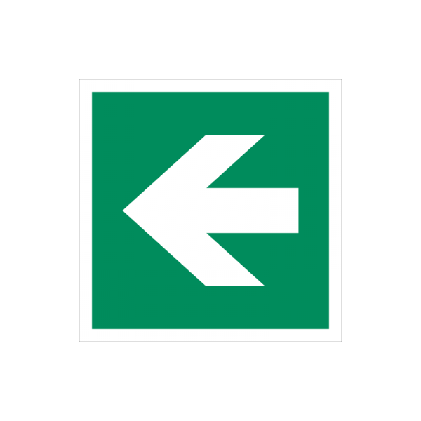 Hinweisschild Richtung AED, links/rechts Kunststoff, langnachleuchtend